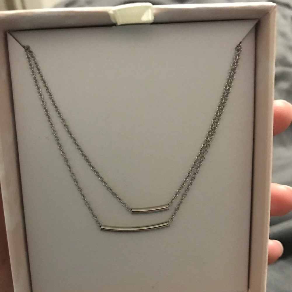 Double bar necklace